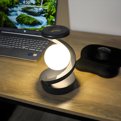 Rotating Levitating Night Light with RGB Colors & Wireless Charging: 1-Second Palm-Activated Spin, Motion-Sensing – Futuristic Lighting for Australian Bedrooms & Offices - Image 2