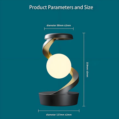 Rotating Levitating Night Light with RGB Colors & Wireless Charging: 1-Second Palm-Activated Spin, Motion-Sensing – Futuristic Lighting for Australian Bedrooms & Offices - Image 6