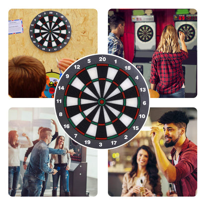 Safety Dart Board Set with 6 Soft Tip Darts: 16-Inch Rubber Dartboard for Family, Office & Party Leisure Sport - Image 7