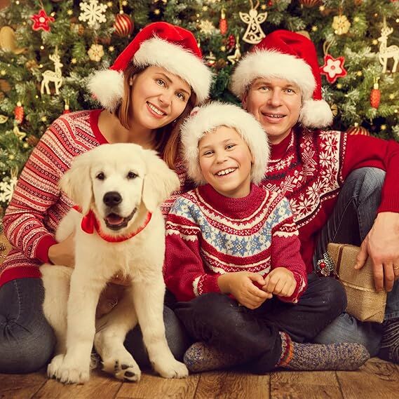 10Pack Christmas Santa Hats for Adults - Extra Thicken Velvet Santa Claus Hats for Women Men Fluffy Plush Xmas Hats Christmas Party Supplies New Year's Eve Party Hats for Adults Teenagers - Image 2