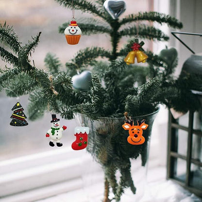 30pcs Mini Christmas Ornaments for Mini Tree Decorations Small Christmas Ornaments Resin Miniatures for Craft Christmas Decor - Image 3