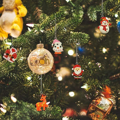 60pcs Mini Christmas Ornaments for Mini Tree Decorations Small Christmas Ornaments Resin Miniatures for Craft Christmas Decor - Image 4
