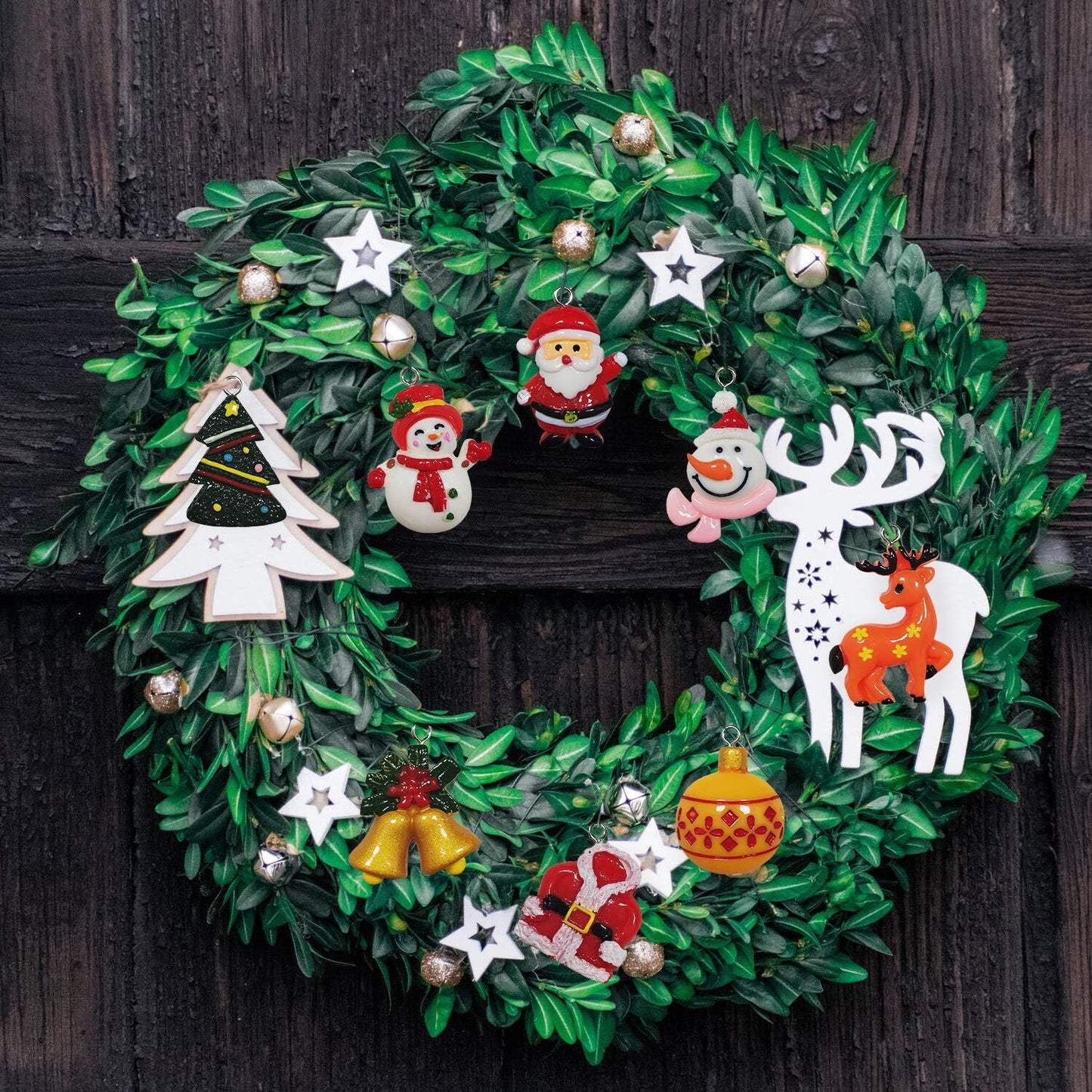 60pcs Mini Christmas Ornaments for Mini Tree Decorations Small Christmas Ornaments Resin Miniatures for Craft Christmas Decor - Image 9