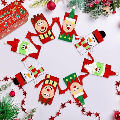 4 Pairs Christmas Socks, Crazy Holiday Hand Holding Socks Funny Christmas Stocking Stuffers - Image 3