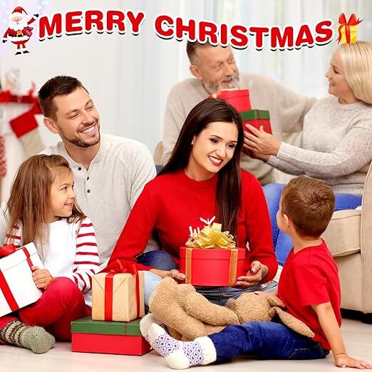 4 Pairs Christmas Socks, Crazy Holiday Hand Holding Socks Funny Christmas Stocking Stuffers - Image 7