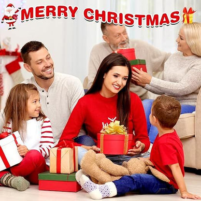 4 Pairs Christmas Socks, Crazy Holiday Hand Holding Socks Funny Christmas Stocking Stuffers - Image 7