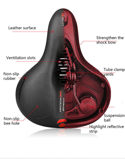 Silicone Bike Saddle with Hollow Ventilation: 21×25×11cm, 680g, Comfort & Shock Absorption for Aussie Cyclists - Image 7