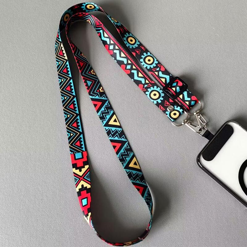 Christmas gifts 4PCS Boho Pattern Phone Crossbody Lanyard Set, Adjustable 65-118cm, Stylish & Durable for Universal Phone Models - Image 3