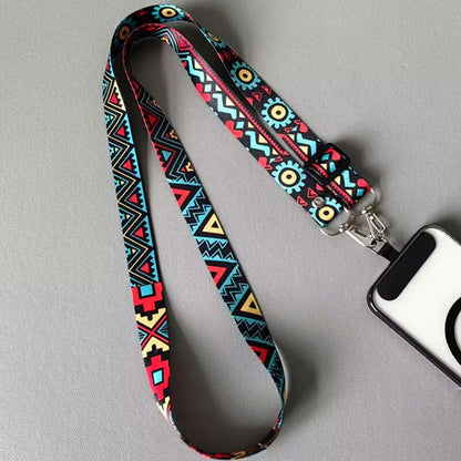 Christmas gifts 4PCS Boho Pattern Phone Crossbody Lanyard Set, Adjustable 65-118cm, Stylish & Durable for Universal Phone Models - Image 3