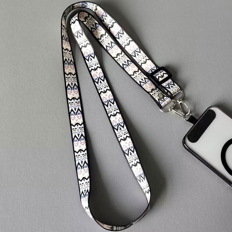 Christmas gifts 4PCS Boho Pattern Phone Crossbody Lanyard Set, Adjustable 65-118cm, Stylish & Durable for Universal Phone Models - Image 4