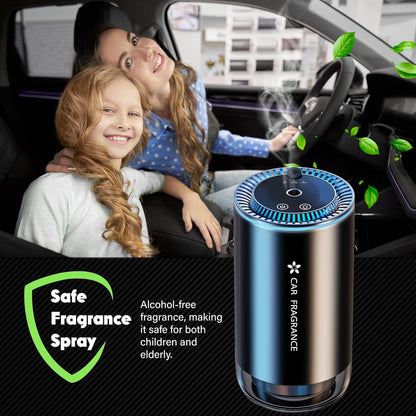 Smart Car Air Freshener with Starry Lights Projector: Automatic Aroma Diffuser, 3 Modes, Rechargeable for Car & Home - Image 2
