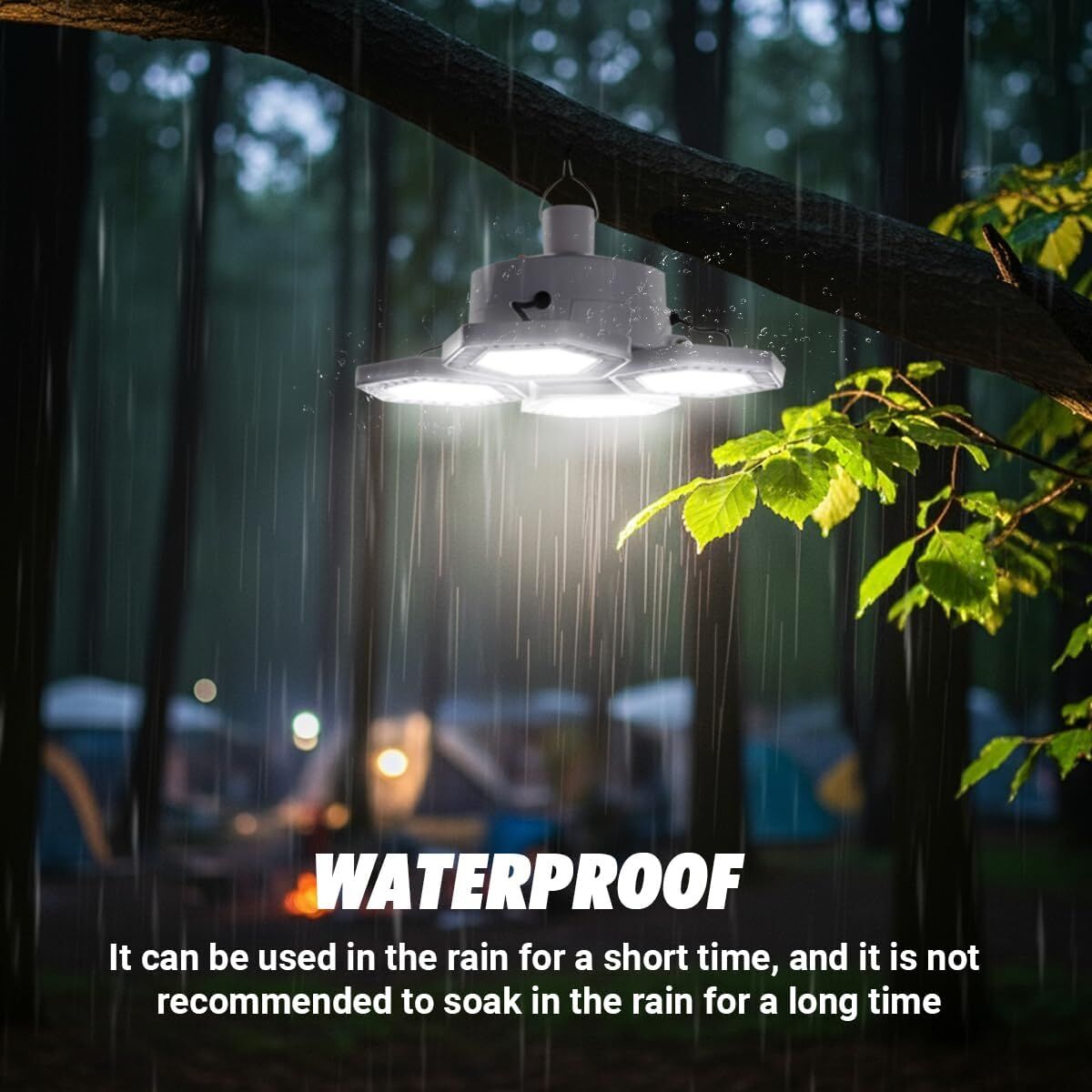 Solar Camping Lantern with Remote Control: 169 LED Folding USB Rechargeable Light for Camping, Emergencies & Outdoors - Image 7