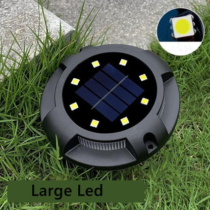 4-Pack Solar Ground Lights: 8-LED Outdoor Garden Pathway Lights with IP65 Waterproof for Lawn, Patio & Landscape - Image 4