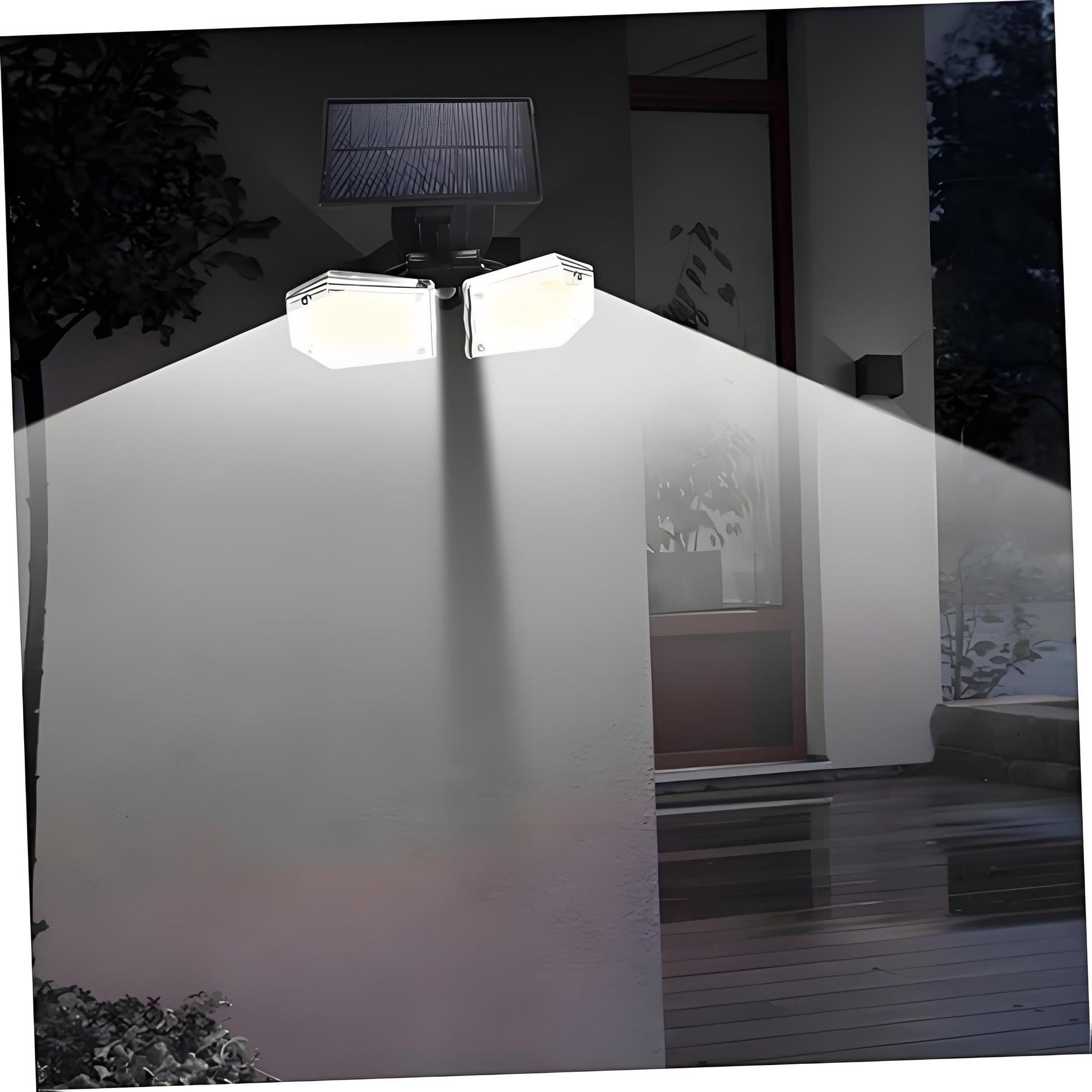 Solar Motion Sensor Wall Light: Double-Head Adjustable Cob LED Outdoor Light for Garden, Patio & Pathway - Image 3