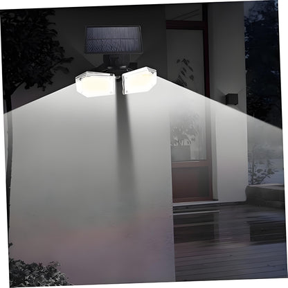 Solar Motion Sensor Wall Light: Double-Head Adjustable Cob LED Outdoor Light for Garden, Patio & Pathway - Image 3