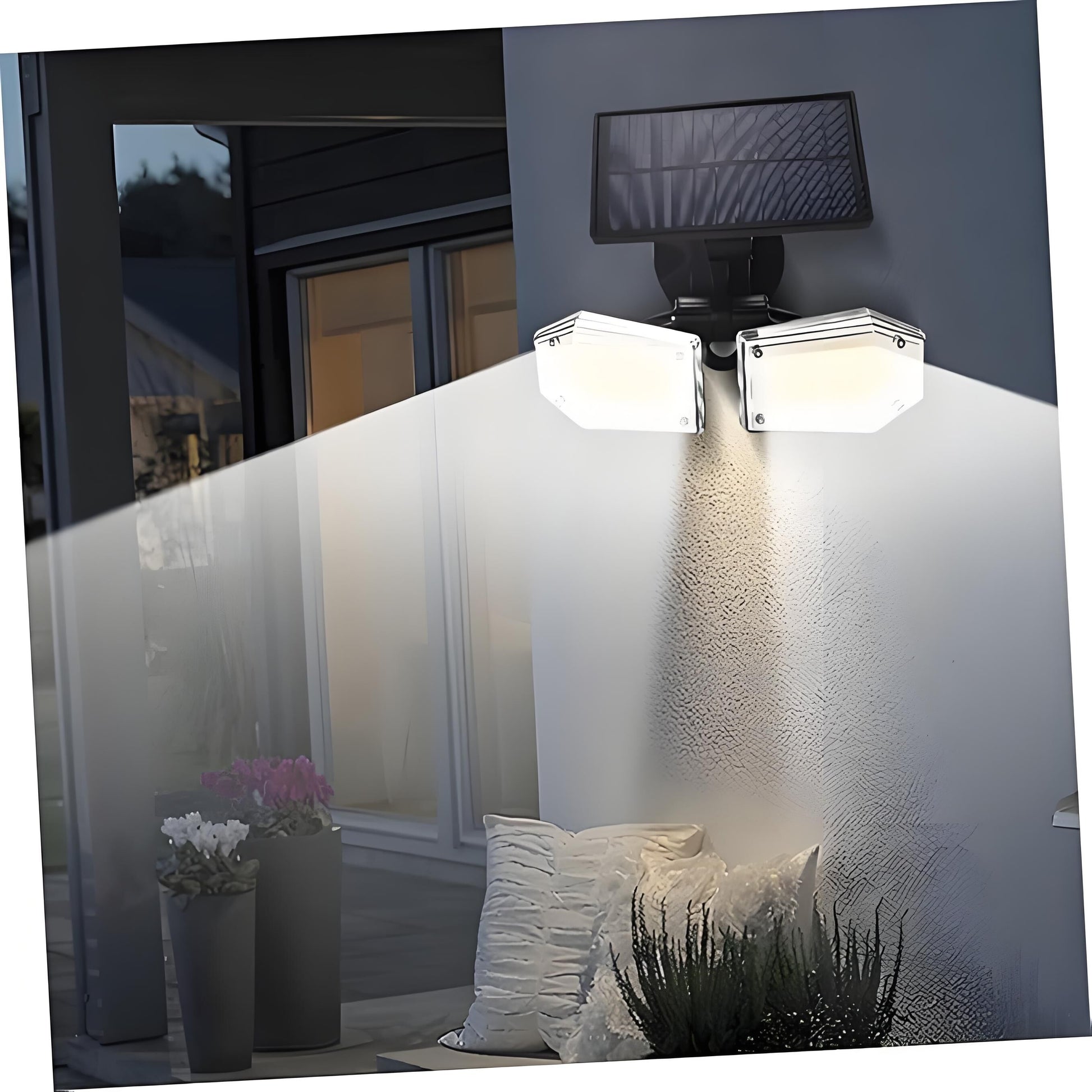 Solar Motion Sensor Wall Light: Double-Head Adjustable Cob LED Outdoor Light for Garden, Patio & Pathway - Image 5