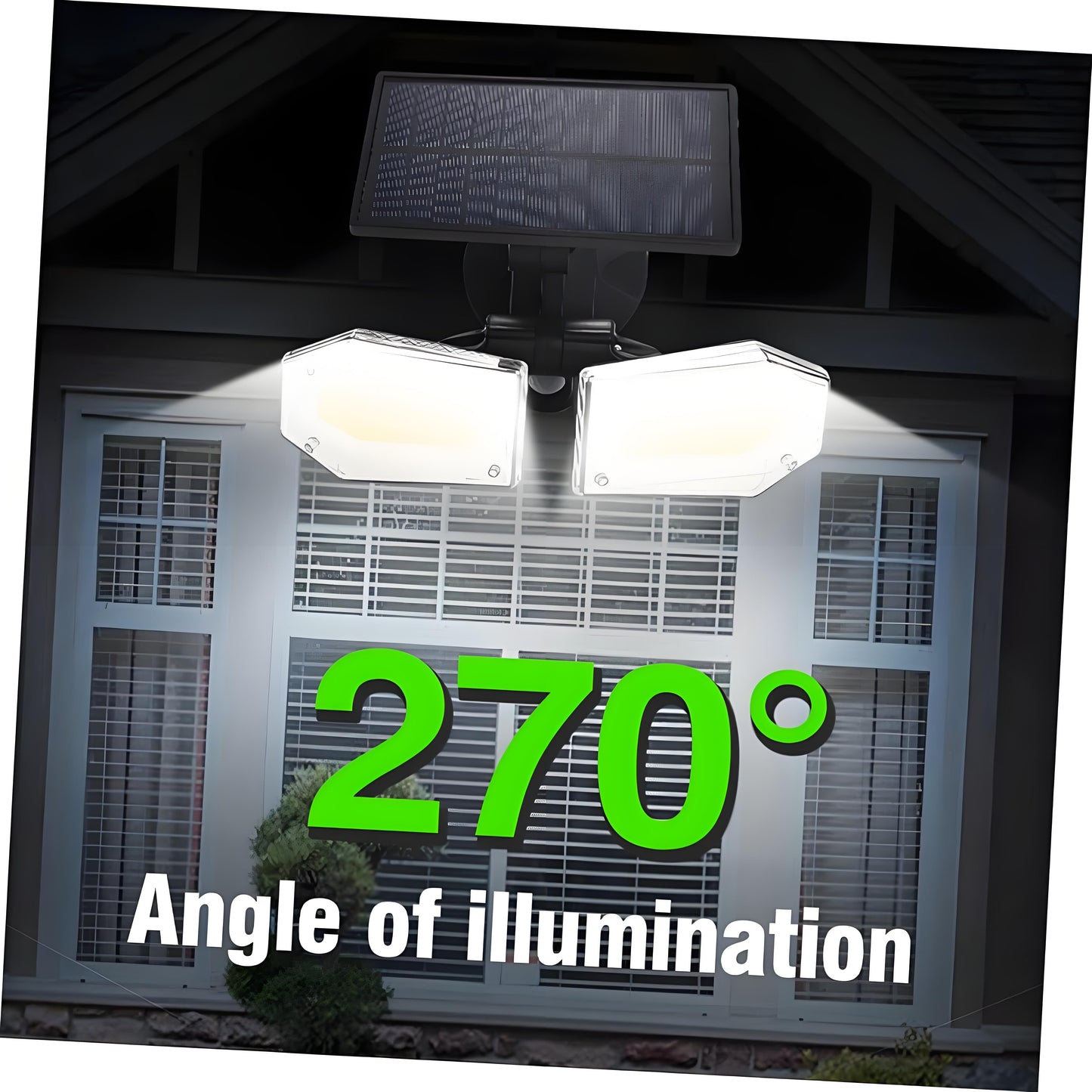 Solar Motion Sensor Wall Light: Double-Head Adjustable Cob LED Outdoor Light for Garden, Patio & Pathway - Image 8