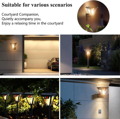 Solar Motion Sensor Wall Lights (4-Pack): 3-Mode Dusk-to-Dawn Waterproof for Patio, Garage & Garden Lighting - Image 7