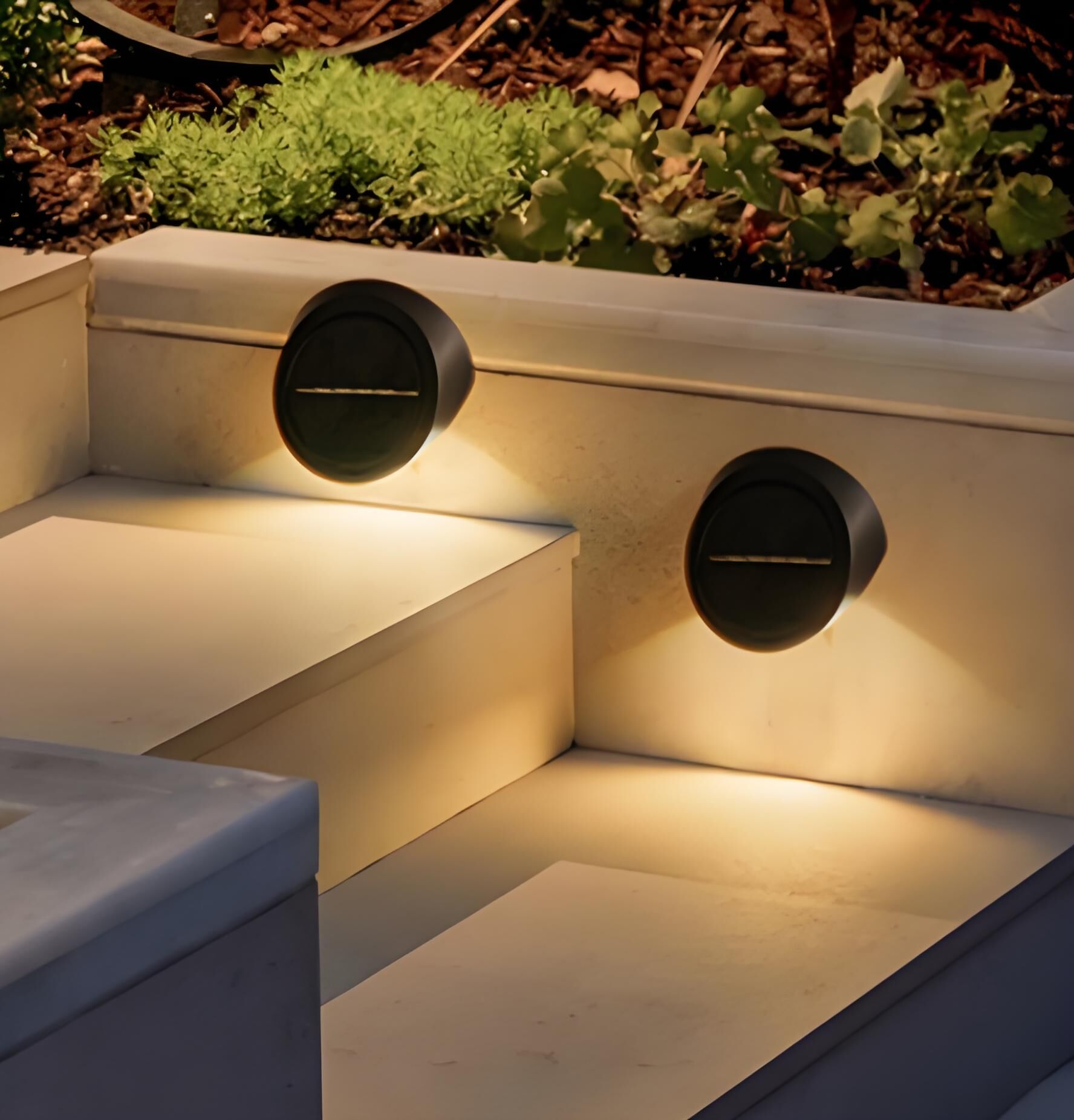 Solar Outdoor Wall Lights (4-Pack): IP44 Waterproof LED Sconces for Garden, Patio & Pathway Lighting（white light） - Image 4