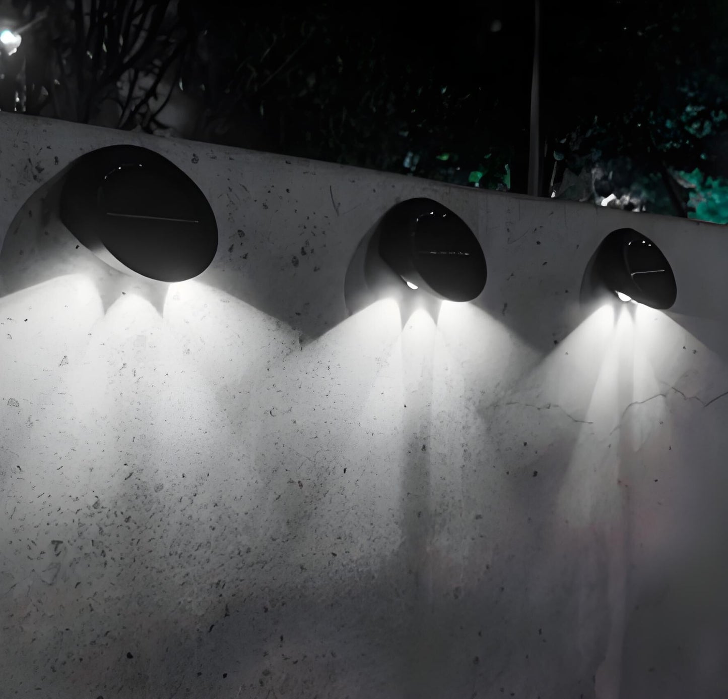 Solar Outdoor Wall Lights (4-Pack): IP44 Waterproof LED Sconces for Garden, Patio & Pathway Lighting（white light） - Image 5
