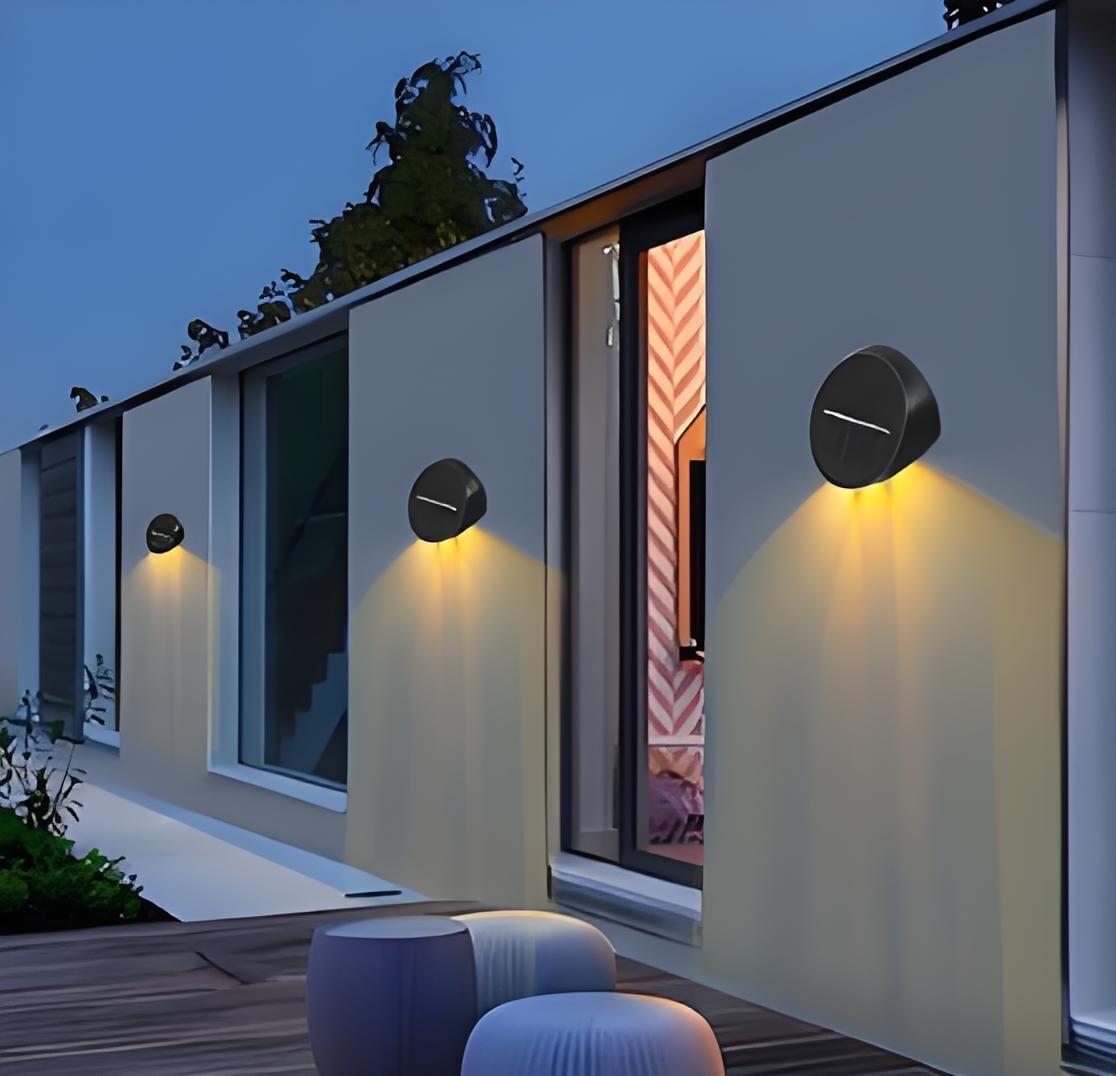Solar Outdoor Wall Lights (2-Pack): IP44 Waterproof LED Sconces for Garden, Patio & Pathway Lighting（Warm light） - Image 5
