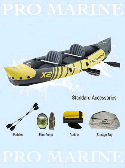 Advanced Elements Inflatable Kayak: 1/2 Person Recreational Convertible (Yellow) – Tandem/Solo Paddling with Durable PVC Hull - Image 3