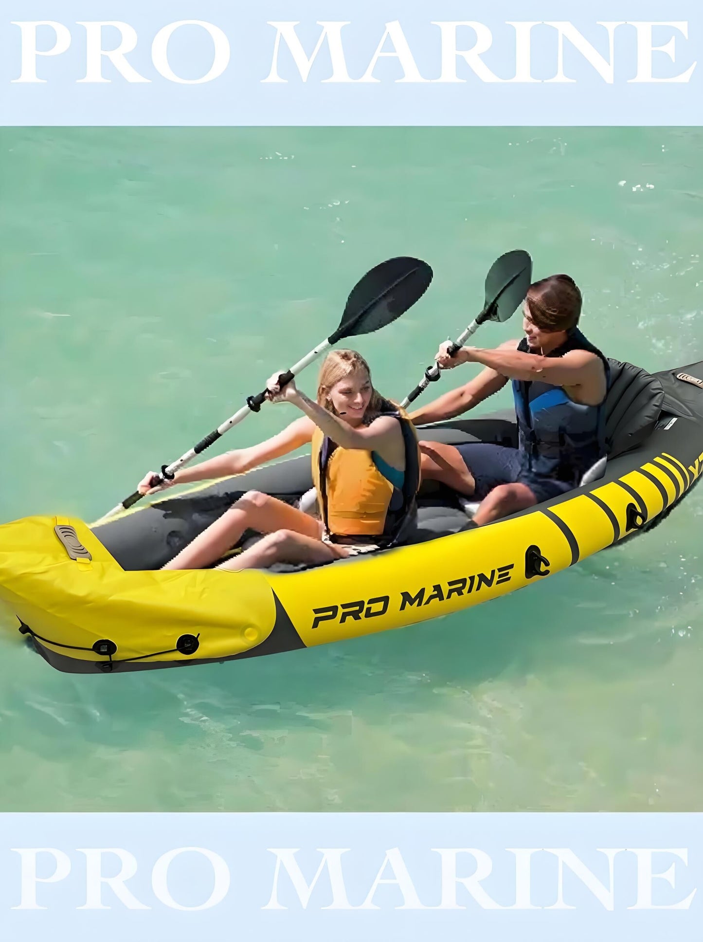 Advanced Elements Inflatable Kayak: 1/2 Person Recreational Convertible (Yellow) – Tandem/Solo Paddling with Durable PVC Hull - Image 7