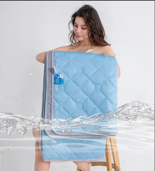 Christmas gifts for loved ones Aussie Summer Cooling Quilt – 4 Sizes, Breathable, Lightweight & Skin-Friendly for Refreshing Sleep All Season(lake blue,150cm*200cm) - Image 9