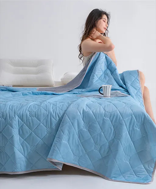 Christmas gifts for loved ones Aussie Summer Cooling Quilt – 4 Sizes, Breathable, Lightweight & Skin-Friendly for Refreshing Sleep All Season(pink,150cm*200cm) - Image 6