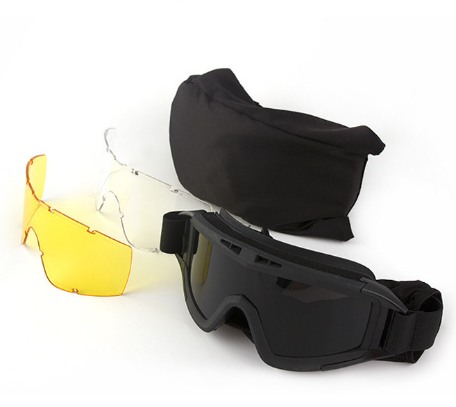 Christmas gifts for husband or boyfriend
 Tactical Safety Goggles with 3 Interchangeable Lenses, Wind & Dust Protection for Outdoor & Tactical Use(khaki) - Image 4