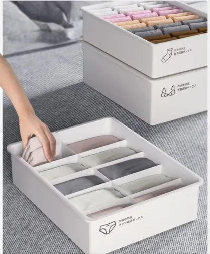 Underwear Panties Socks Box Close-fitting Clothing Storage Box Drawer Three-piece Cover with Compartment Household - Image 6