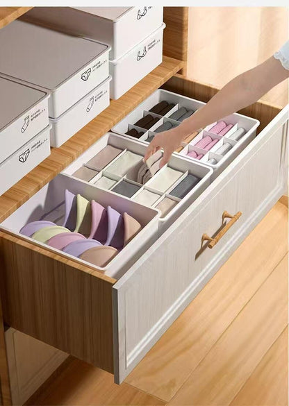 Underwear Panties Socks Box Close-fitting Clothing Storage Box Drawer Three-piece Cover with Compartment Household - Image 5