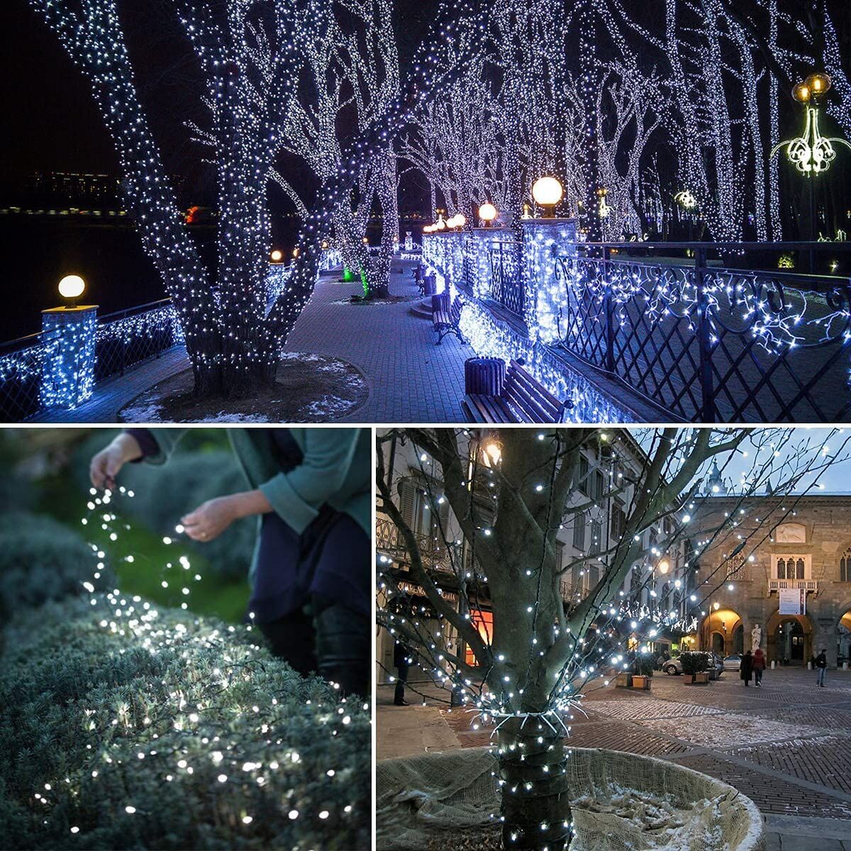 900 LED Cool White USB Fairy String Lights with Remote, 30m Green Wire, IP44 Waterproof 8-Mode Timer for Christmas Bedroom Decor - Image 3
