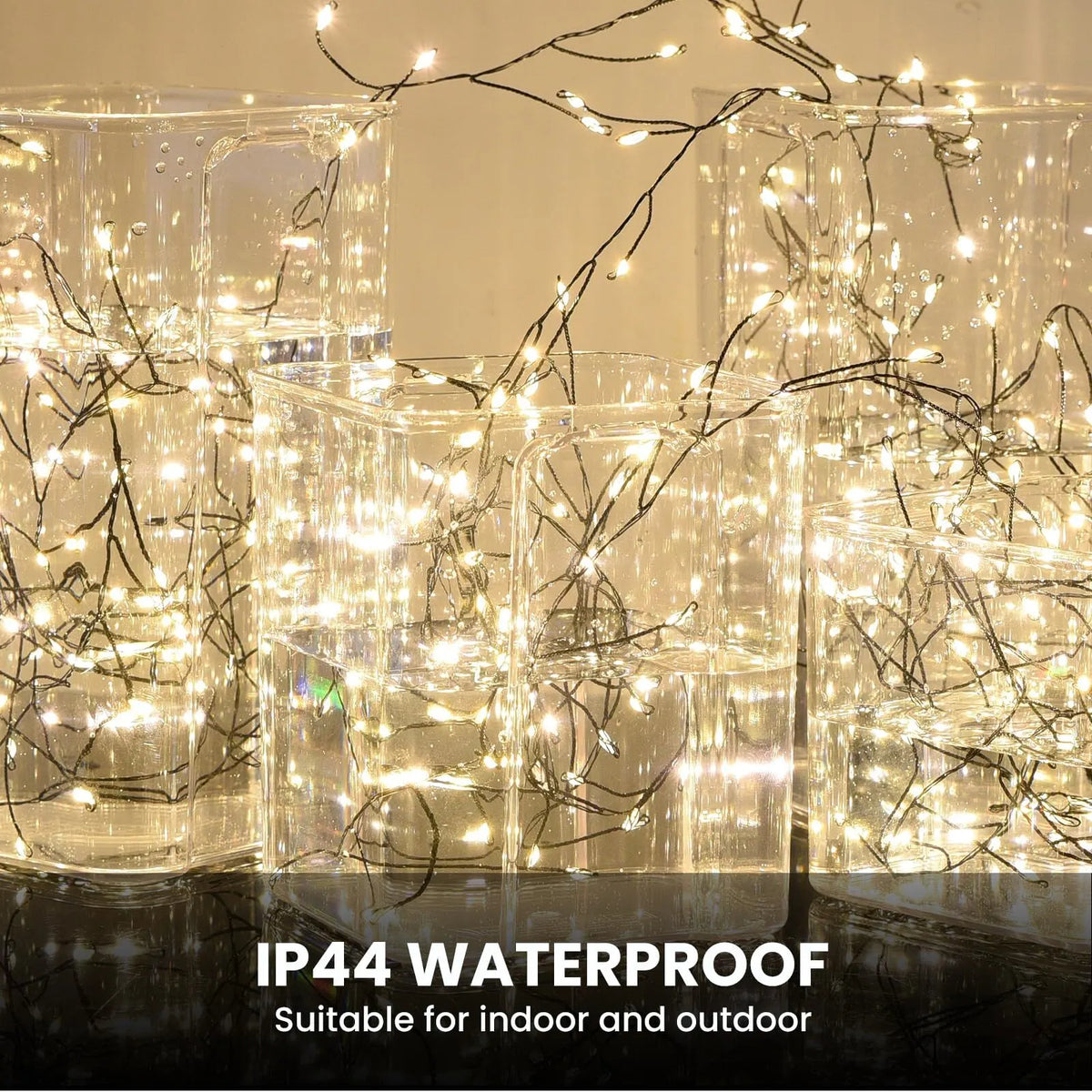 900 LED Warm White USB Fairy String Lights with Remote, 30m Green Wire, IP44 Waterproof 8-Mode Timer for Christmas Bedroom Wreath Decor - Image 4