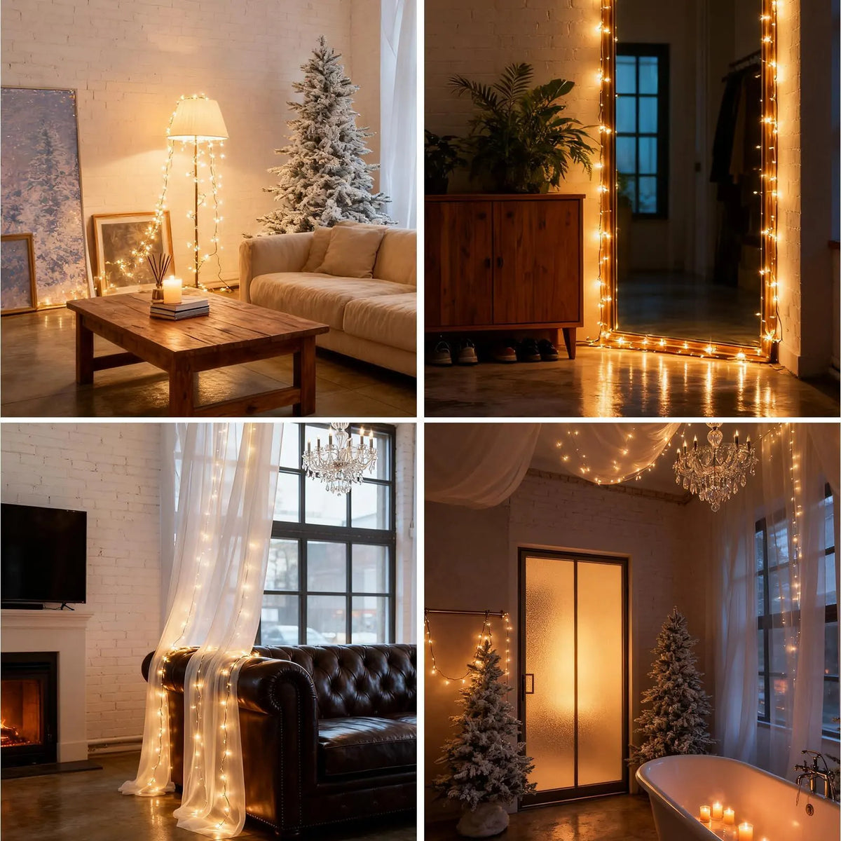 900 LED Warm White USB Fairy String Lights with Remote, 30m Green Wire, IP44 Waterproof 8-Mode Timer for Christmas Bedroom Wreath Decor - Image 8