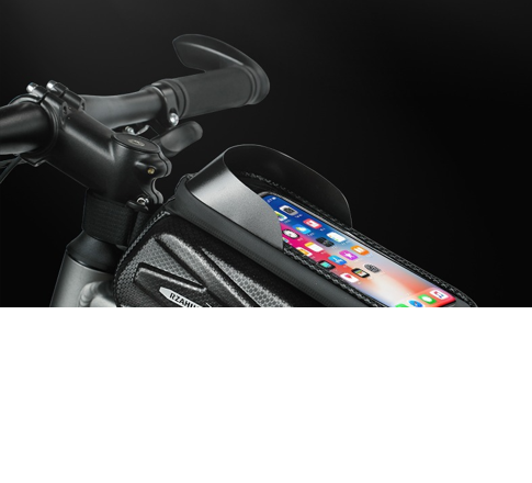 Waterproof Bike Frame Bag with Touchscreen Window: Hard Shell Bicycle Bag for Phone & Gear, Perfect for Aussie Riders - Image 2