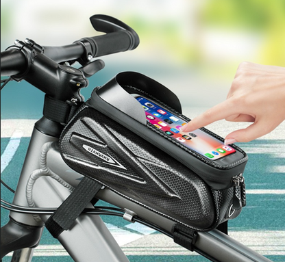Waterproof Bike Frame Bag with Touchscreen Window: Hard Shell Bicycle Bag for Phone & Gear, Perfect for Aussie Riders - Image 4