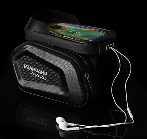 Waterproof Bike Frame Bag with Touchscreen & Headphone Hole: 3-in-1 Capacity Bicycle Bag for Phones & Gear, Aussie Cyclist Essential - Image 6