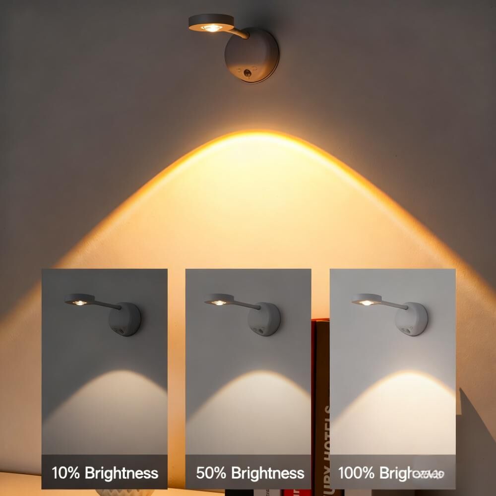 Wireless Smart LED Wall Light: Rechargeable, Motion-Sensor & Remote-Controlled, No-Drill Mount for Home Decor & Task Lighting - Image 4
