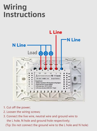 Smart Touch Light Switch 3Ch - Image 3