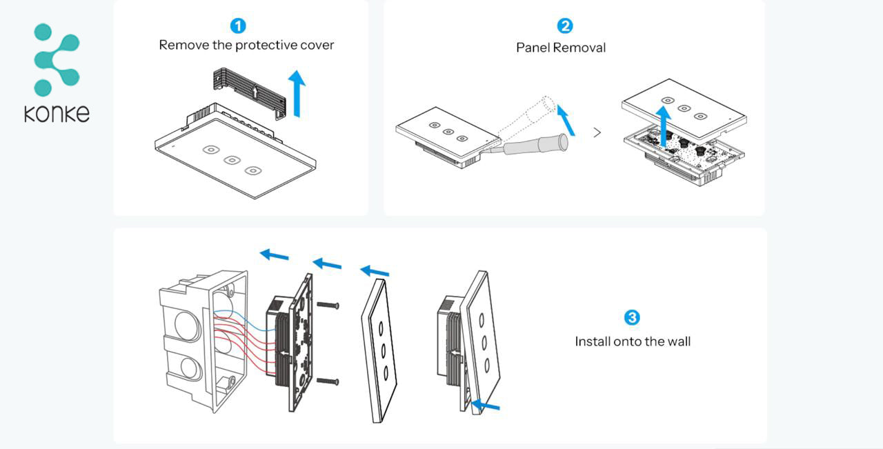 Smart Touch Light Switch 3Ch - Image 8