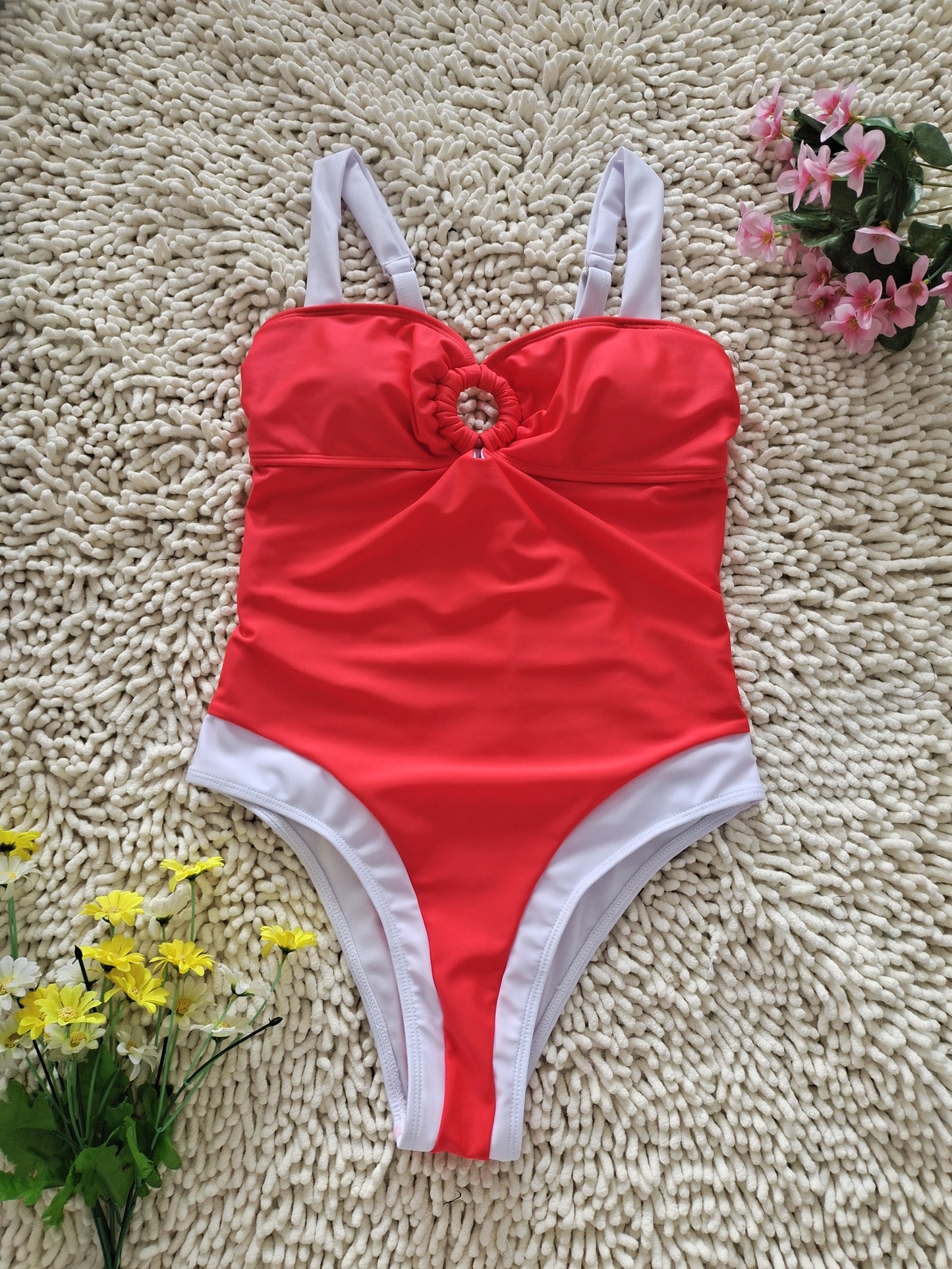 2026 New Exclusive Swimwear Women's Sexy Hollow Out One-piece Swimsuit Simple Premium Size M - Image 4