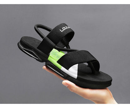Men's 3-Color Convertible Sandals & Slippers, Outdoor Non-Slip EVA Thick-Sole Beach Shoes for Dual Wear(black-44) - Image 3