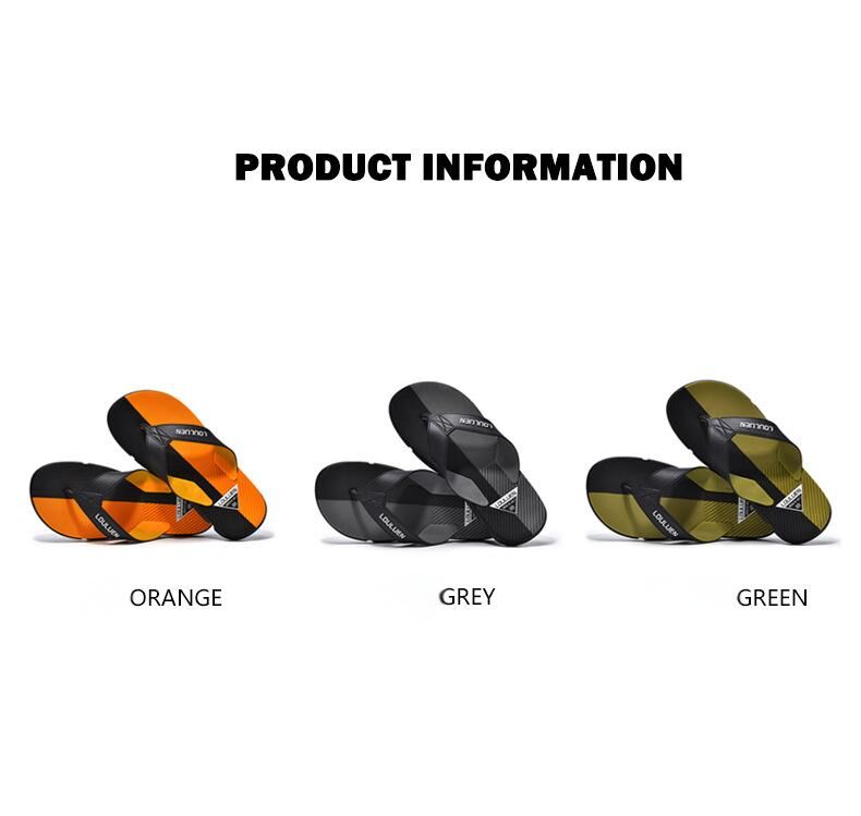 Men's Flip Flops with EVA-PVC Dual Sole, Orange for Comfort & Slip-Resistance(39) - Image 2
