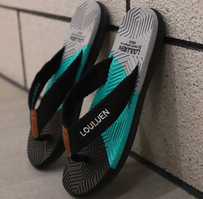 Men's Flip Flops with EVA-PVC Dual Sole, Black for Comfort & Style for Summer Beach & Daily Wear(42) - Image 5
