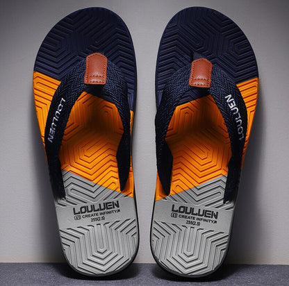 Men's Flip Flops with EVA-PVC Dual Sole, Blue for Comfort & Style for Summer Beach & Daily Wear(44) - Image 4