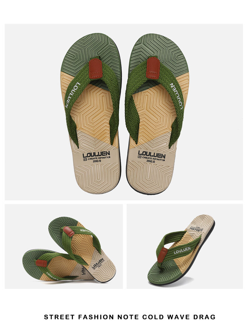 Dual Sole, Green for Comfort & Style for Summer Beach & Daily Wear(40) - Image 3