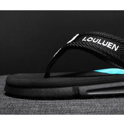 Men's Flip Flops: 4 Colors, EVA-PVC Blend, Comfort & Style for Summer Beach & Daily Wear(Black-gray-42) - Image 6