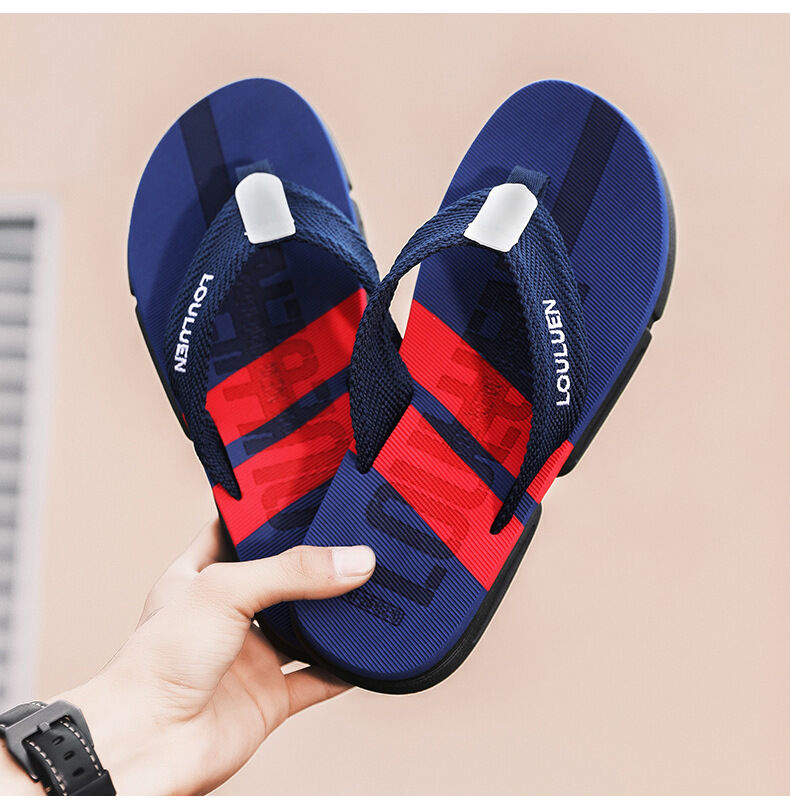 Men's Flip Flops: 4 Colors, EVA-PVC Blend, Comfort & Style for Summer Beach & Daily Wear(Blue-40) - Image 6