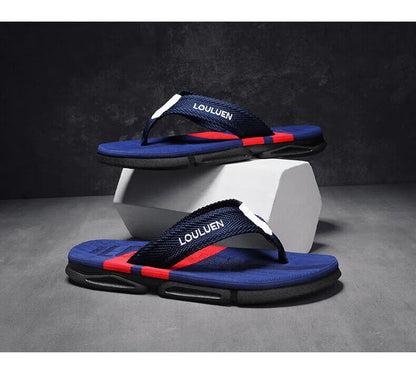 Men's Flip Flops: 4 Colors, EVA-PVC Blend, Comfort & Style for Summer Beach & Daily Wear(Blue-41) - Image 5